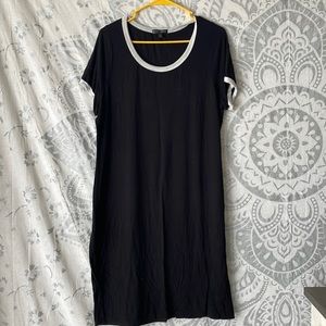 Black and White T-Shirt Dress
